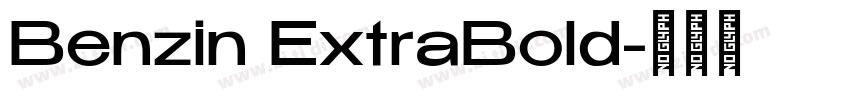 Benzin ExtraBold字体转换